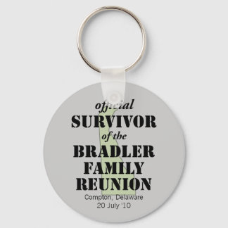 Officiell Family Reunion Survivor - Delaware Grönt Nyckelring