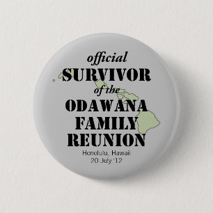 Officiell Family Reunion Survivor - Hawaii Grönt Knapp
