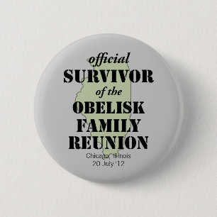 Officiell Family Reunion Survivor - Illinois Grönt Knapp