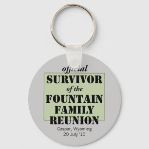 Officiell Family Reunion Survivor - Wyoming Grönt Nyckelring