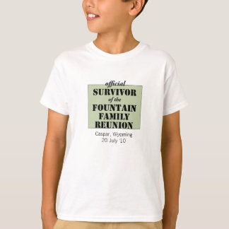 Officiell Family Reunion Survivor - Wyoming Grönt T Shirt