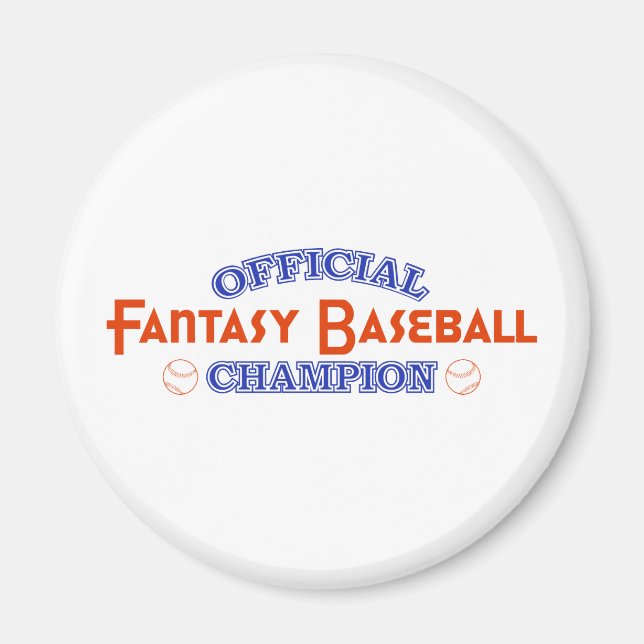 Officiell Fantasy Baseball Champion Magnet (Framsidan)