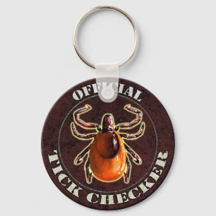Officiell fästingkontrollörkeychain nyckelring