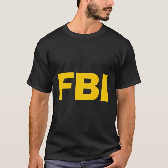 Officiell Federal Agent Fbi Blue Small T Shirt (Framsida)