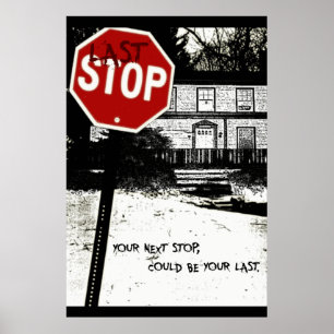 Officiell filmaffisch "för sist stopp" poster