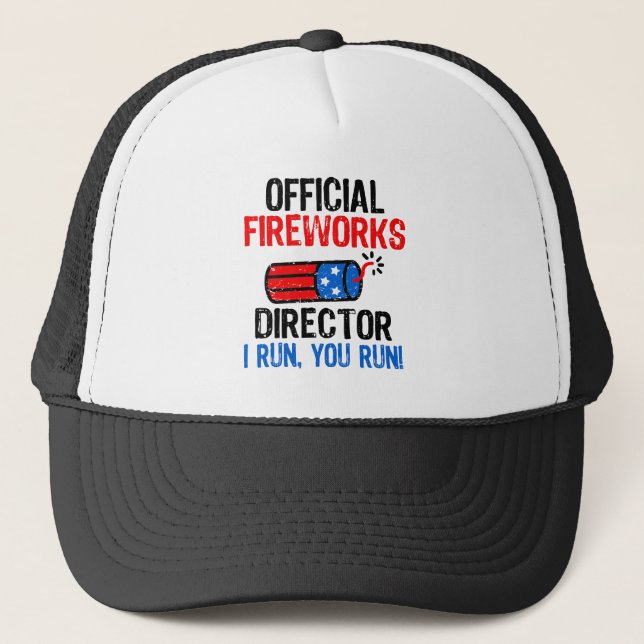 Officiell Fireworks Director Lung 4:e juli Gift Keps (Framsida)