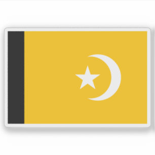 Officiell flagga Mwali, Komorerna (2002-2003) Klistermärken