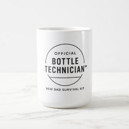 Officiell flasktekniker Ny pappas överlevnadskit Kaffemugg