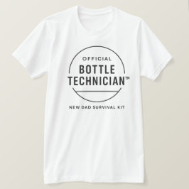 Officiell flasktekniker Ny pappas överlevnadskit T Shirt