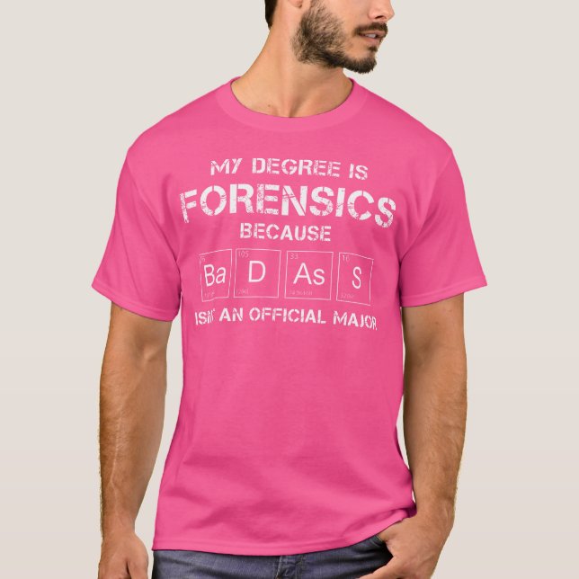 Officiell för kriminalteknik t shirt (Framsida)