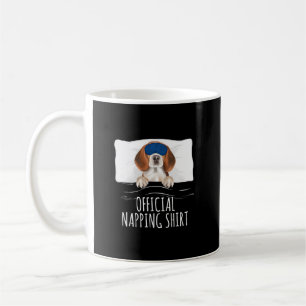 Officiell för sömnbeagle Hund Napping/ Funny Beagl Kaffemugg
