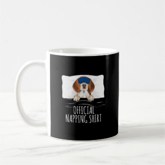Officiell för sömnbeagle Hund Napping/ Funny Beagl Kaffemugg