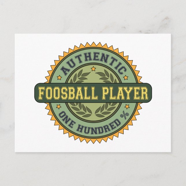 Officiell fotbollsspelare vykort (Framsida)