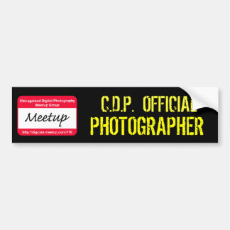 OFFICIELL FOTOGRAFklistermärke för CDP Bildekal