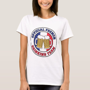 Officiell Fransk Drinking Team T Shirt