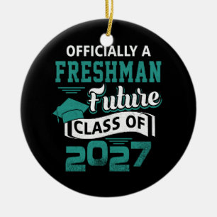 Officiell Freshman Future Class 2027 Första dagen Julgransprydnad Keramik