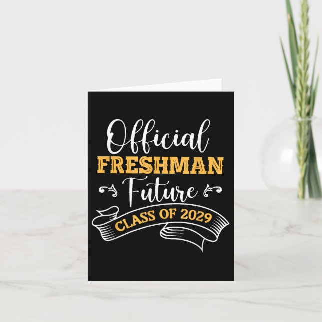 Officiell Freshman Future KL av 2029 Första dagen  Kort (Framsida)