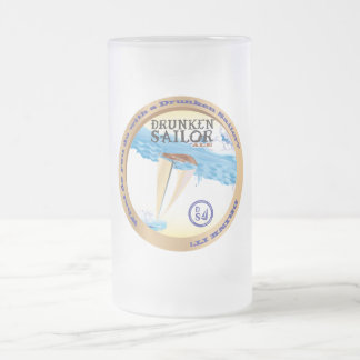 Officiell full sjöman som dricker Stein Frostat Ölglas