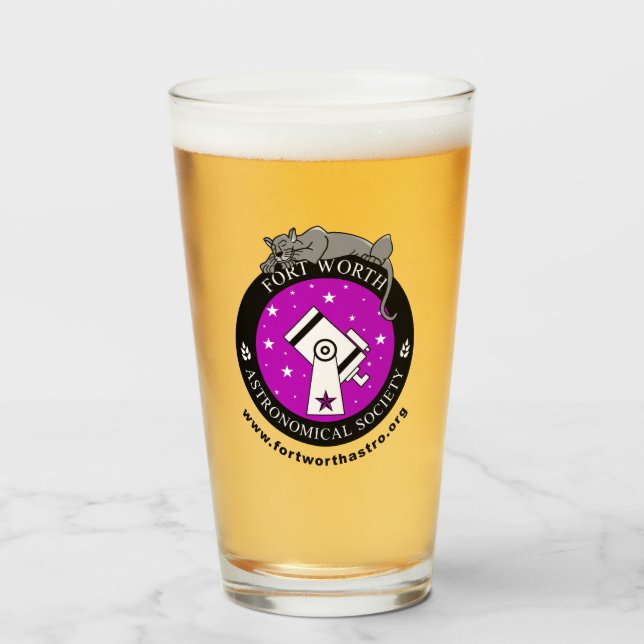 Officiell FWAS 16oz Glasumbler Glaskopp (Framsida fylld)