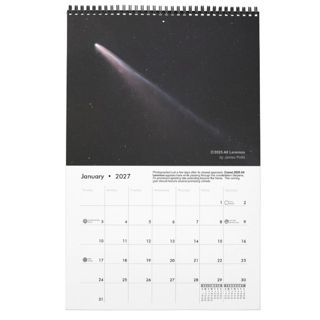 Officiell FWAS 2026 medlemsväggkalender - Medium Kalender (Jan 2027)