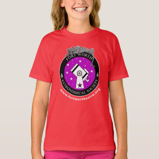 Officiell FWAS Logotyp Girls Red T-Shirt