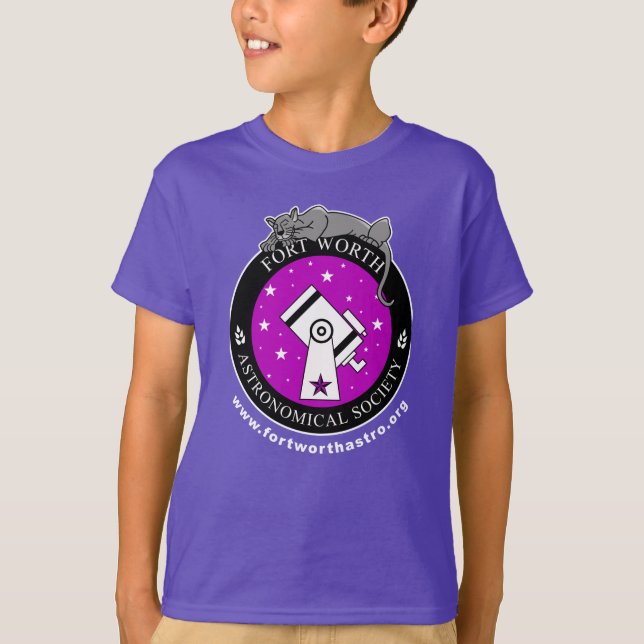 Officiell FWAS Logotyp Kids Lila T-Shirt (Framsida)