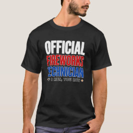 officiell fyrverkeritekniker - om jag springer så t shirt