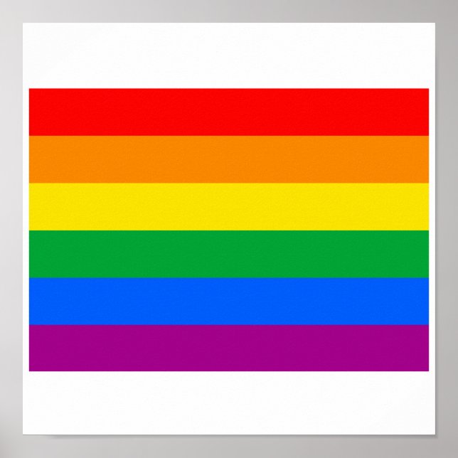 OFFICIELL GAY PRIDE FLAGGA POSTER (Framsidan)