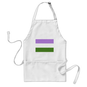 OFFICIELL GENDERQUEER PRIDE FLAGGA FÖRKLÄDE