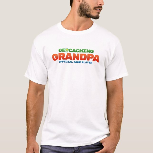 Officiell Geocaching morfarskjorta Tee Shirt (Framsida)