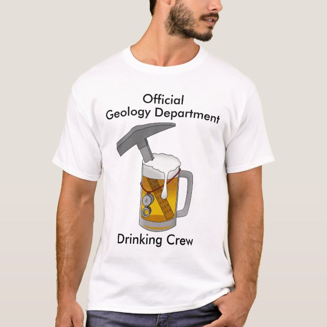 Officiell Geology Department Drinking Crew Tee (Framsida)