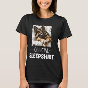 Officiell German Shepherd Sleepshirt Hund älskare T Shirt