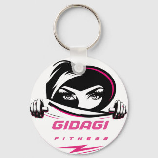 Officiell GIDAGI Fitness-logotyp Nyckelring