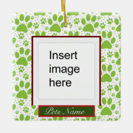 Officiell Gift Sniffer Photo Hund Pet Julgransprydnad Keramik