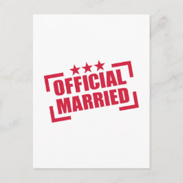 Officiell Gift Vykort