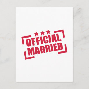 Officiell Gift Vykort