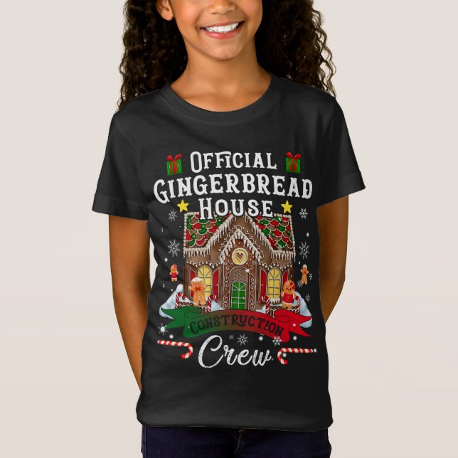 Officiell Gingerbröd House Construction Crew Chris T Shirt (Framsida)