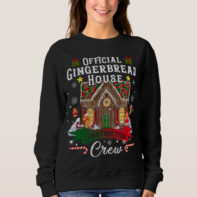 Officiell Gingerbröd House Construction Crew Chris T Shirt (Framsida)
