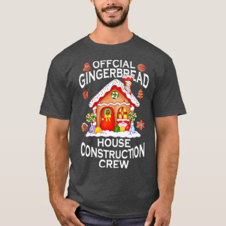 Officiell Gingerbröd House Construction Crew Decor T Shirt