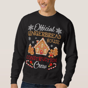 Officiell Gingerbröd House Construction Crew Ginge Lång Ärmad Tröja