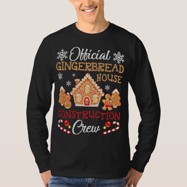 Officiell Gingerbröd House Construction Crew Ginge T Shirt (Framsida)