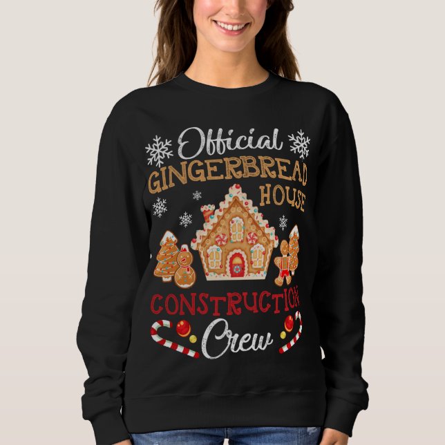 Officiell Gingerbröd House Construction Crew Ginge T Shirt (Framsida)