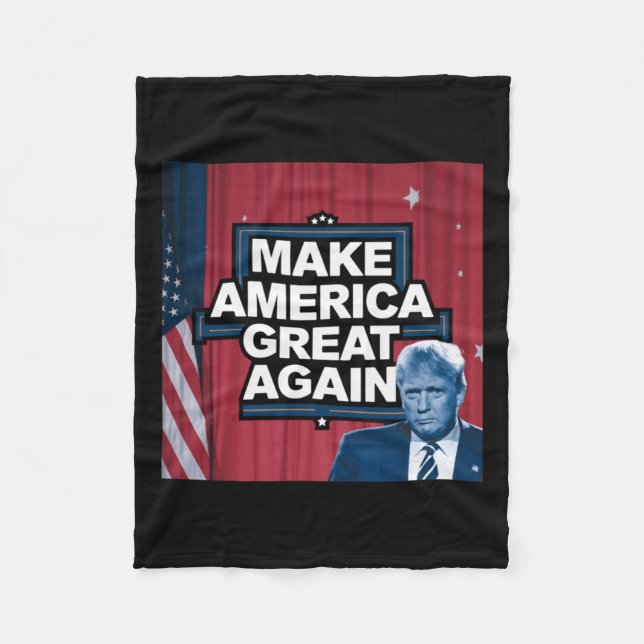 Officiell Gör Amerika Underbart igen, Merch Fleecefilt (Framsidan)