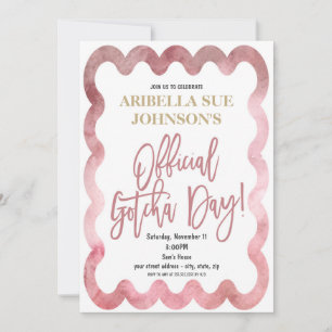 Officiell Gotcha Day Adoption Ceremony-inbjudan Inbjudningar