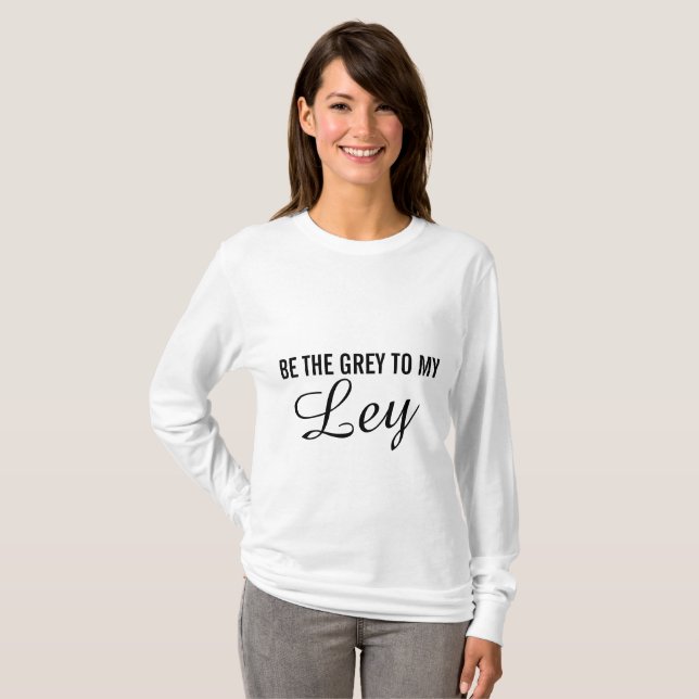 Officiell grå färglångärmadT-tröja Tee Shirt (Hel framsida)