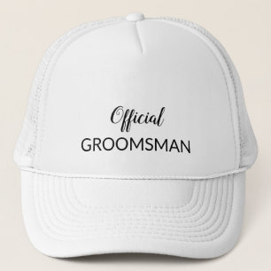 Officiell Groomsman Funny Bröllop Cap Keps