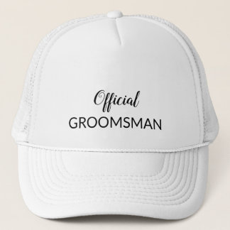 Officiell Groomsman Funny Bröllop Cap Keps
