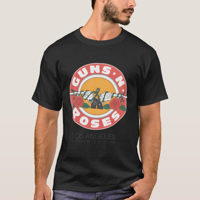 Officiell Guns Nâ€™ Ro 1989 Bullet Seal La T Shirt (Framsida)