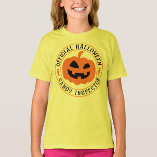 Officiell Halloween Godis Inspektör T Shirt