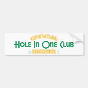 Officiell hole in oneklubbmedlem bildekal